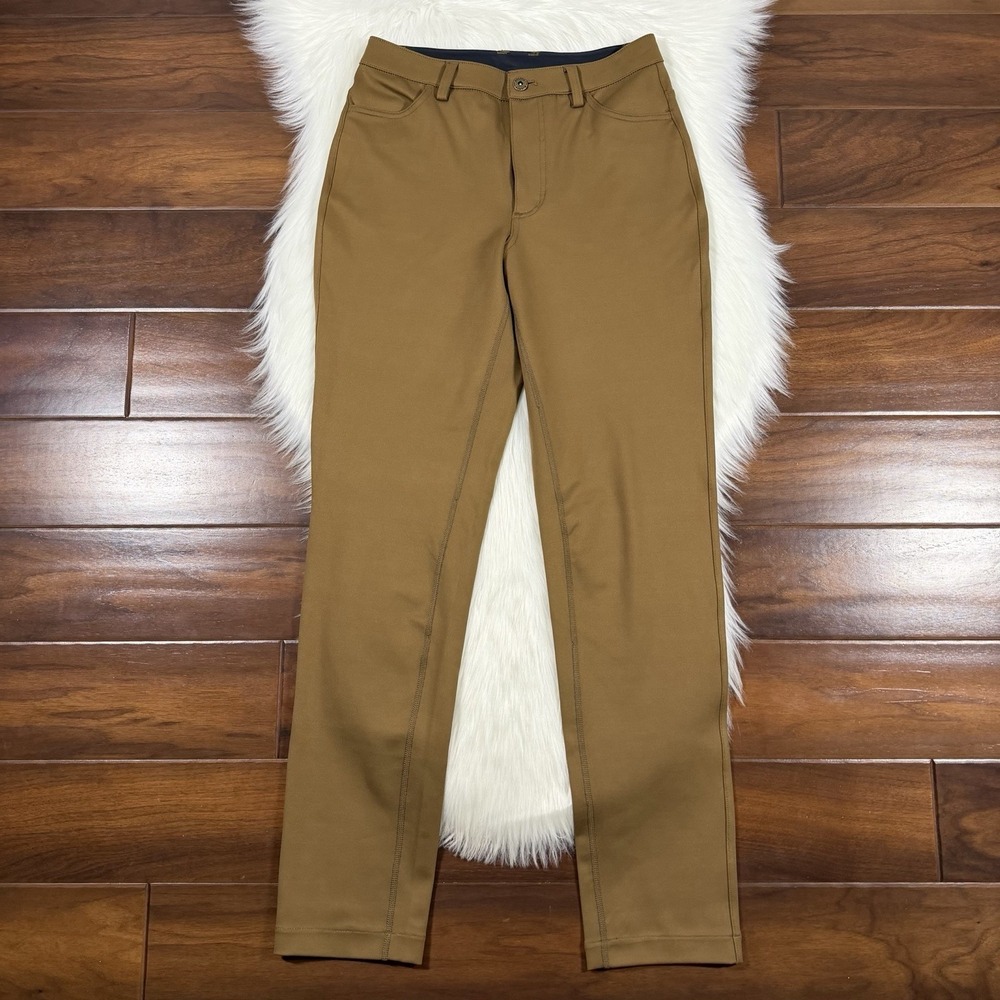 Duluth Trading Women's Size 4 R Brown Acorn Ponte Pro Slim Leg Pants 72618
